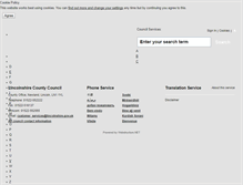 Tablet Screenshot of microsites.lincolnshire.gov.uk